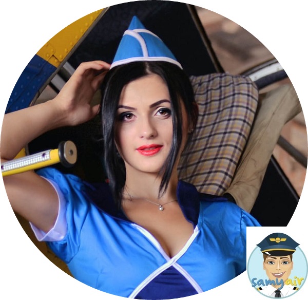 Sexy stewardesse Vanessaa